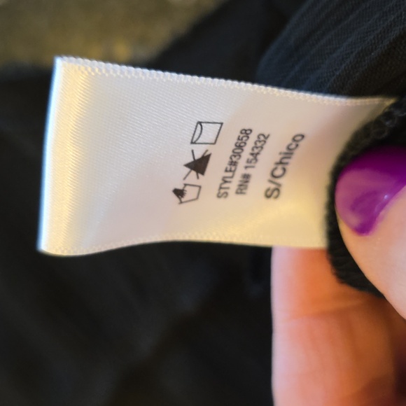 NWOT Kye Mi Oversized Small BABYDOLL TUNIC BLACK WITH ROUNDED NECKLINE - Picture 6 of 7